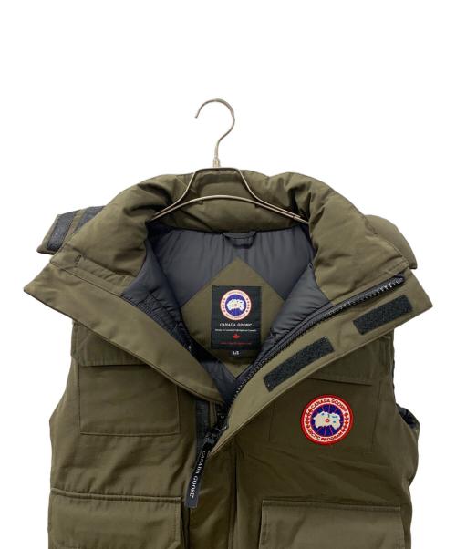 CANADA GOOSE（カナダグース）CANADA GOOSE (カナダグース) HUDSON　ダウンベスト オリーブ サイズ:Lの古着・服飾アイテム