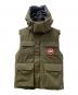 CANADA GOOSE（カナダグース）の古着「HUDSON　ダウンベスト」｜オリーブ