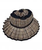 Lorna Murrayローナマーレイ）の古着「ハット」｜ブラック×ベージュ