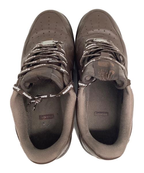NIKE（ナイキ）NIKE (ナイキ) Supreme (シュプリーム) AIR FORCE1 LOW（エアフォース1） ブラウン サイズ:US9の古着・服飾アイテム