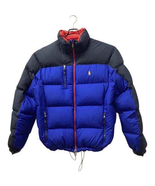 POLO RALPH LAUREN（ポロ・ラルフローレン）POLO RALPH LAUREN (ポロ・ラルフローレン) ダウンジャケット ネイビー×ブルー サイズ:Lの古着・服飾アイテム