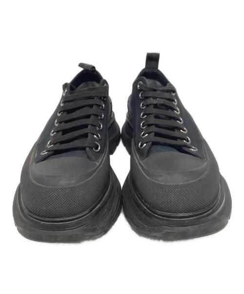 ALEXANDER McQUEEN（アレキサンダーマックイーン）ALEXANDER McQUEEN (アレキサンダーマックイーン) トレッドスリックレースアップスニーカー ブラック サイズ:40の古着・服飾アイテム