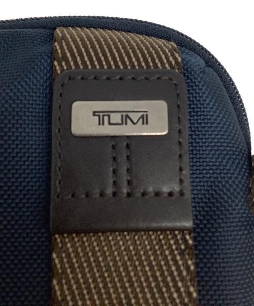 TUMI（トゥミ）TUMI (トゥミ) ショルダーポーチ ネイビー×ブラウンの古着・服飾アイテム