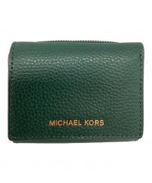 MICHAEL KORS（マイケル・コース）の古着「3つ折り財布」｜グリーン
