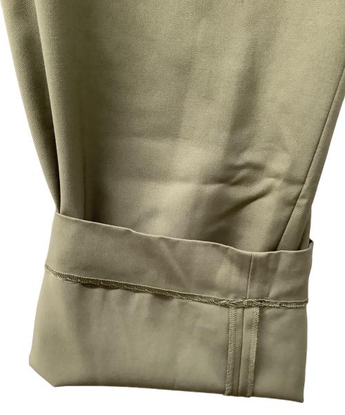 SOFTHYPHEN（ソフトハイフン）SOFTHYPHEN (ソフトハイフン) WOOLY SERGE TROUSERS オリーブ サイズ:02 未使用品の古着・服飾アイテム