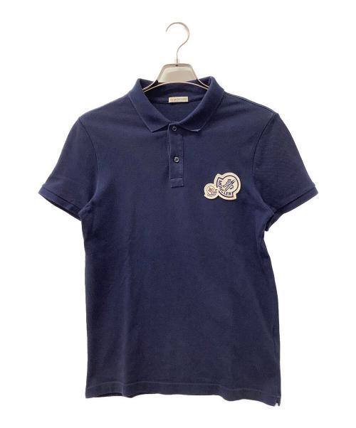 MONCLER（モンクレール）MONCLER (モンクレール) ポロシャツ ネイビー サイズ:Sの古着・服飾アイテム