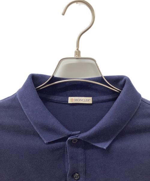 MONCLER（モンクレール）MONCLER (モンクレール) ポロシャツ ネイビー サイズ:Sの古着・服飾アイテム
