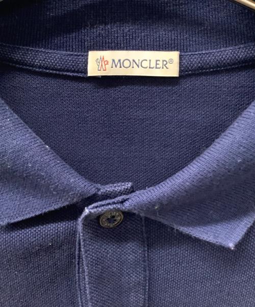 MONCLER（モンクレール）MONCLER (モンクレール) ポロシャツ ネイビー サイズ:Sの古着・服飾アイテム