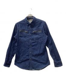 G-STAR RAW（ジースターロゥ）の古着「長袖シャツ」｜インディゴ