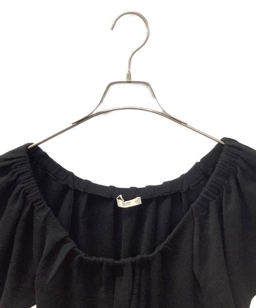 PRADA（プラダ）PRADA (プラダ) 薄手ニット ブラック サイズ:42の古着・服飾アイテム