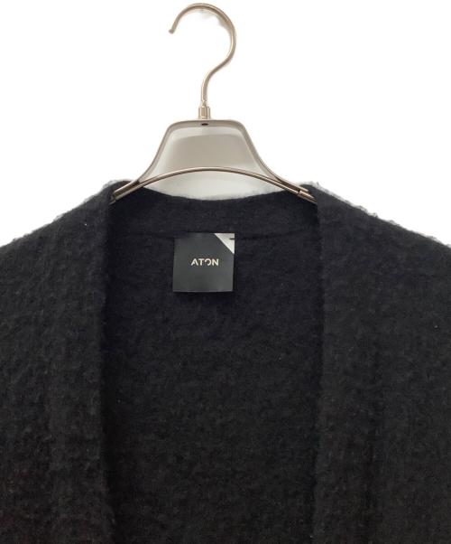 ATON（エイトン）ATON (エイトン) 厚手カーディガン ブラック サイズ:02の古着・服飾アイテム