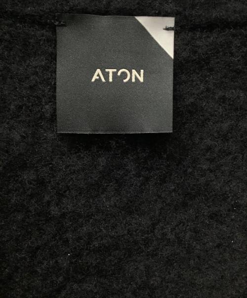 ATON（エイトン）ATON (エイトン) 厚手カーディガン ブラック サイズ:02の古着・服飾アイテム