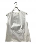 HERMESエルメス）の古着「ノースリーブブラウス」｜ホワイト