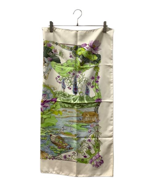 HERMES（エルメス）HERMES (エルメス) カレ90 SARASVATI (サラスヴァティ) ベージュの古着・服飾アイテム