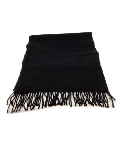 HERMES（エルメス）HERMES (エルメス) カシミヤストール ブラックの古着・服飾アイテム
