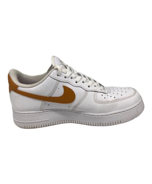 NIKE（ナイキ）NIKE (ナイキ) AIR FORCE1（エアフォース） ホワイト×オレンジ サイズ:US9の古着・服飾アイテム