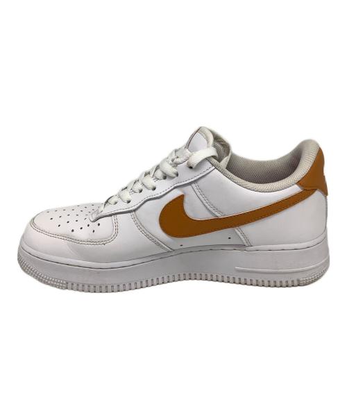 NIKE（ナイキ）NIKE (ナイキ) AIR FORCE1（エアフォース） ホワイト×オレンジ サイズ:US9の古着・服飾アイテム