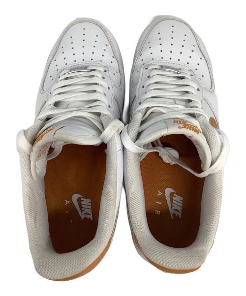 NIKE（ナイキ）NIKE (ナイキ) AIR FORCE1（エアフォース） ホワイト×オレンジ サイズ:US9の古着・服飾アイテム