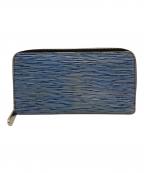 LOUIS VUITTONルイ ヴィトン）の古着「エピジッピー ウォレット」｜ブルー×ブラック