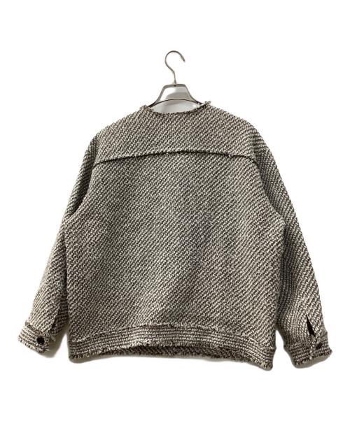 JOURNAL STANDARD relume（ジャーナルスタンダード レリューム）JOURNAL STANDARD relume (ジャーナルスタンダード レリューム) コットンツイードジャケット ベージュ サイズ:Freeの古着・服飾アイテム
