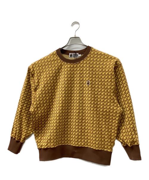 A BATHING APE（アベイシングエイプ）A BATHING APE (ア ベイシング エイプ) 薄手ニット ブラウン サイズ:Mの古着・服飾アイテム