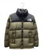 THE NORTH FACEザ ノース フェイス）の古着「ヌプシジャケット」｜カーキ×ブラック