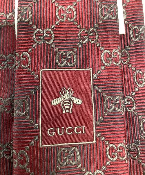 GUCCI（グッチ）GUCCI (グッチ) GG 	シルクネクタイ ボルドー サイズ:-の古着・服飾アイテム