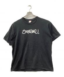 SUPREME（シュプリーム）の古着「ハンドスタイルロゴTシャツ」｜ブラック