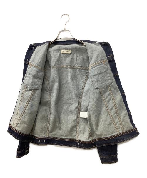 YCHAI（イカイ）YCHAI (イカイ) GIUBBINOジュビーノ ワンウォッシュ3rdタイプデニムトラッカージャケット インディゴ サイズ:46の古着・服飾アイテム