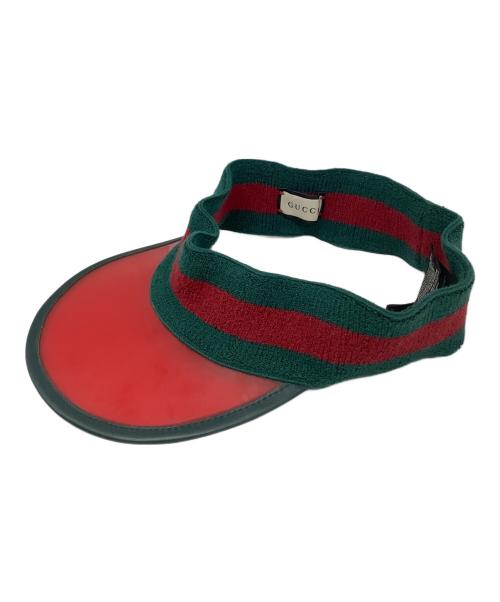 GUCCI（グッチ）GUCCI (グッチ) シェリーライン レッド サイズ:S (57cm)の古着・服飾アイテム