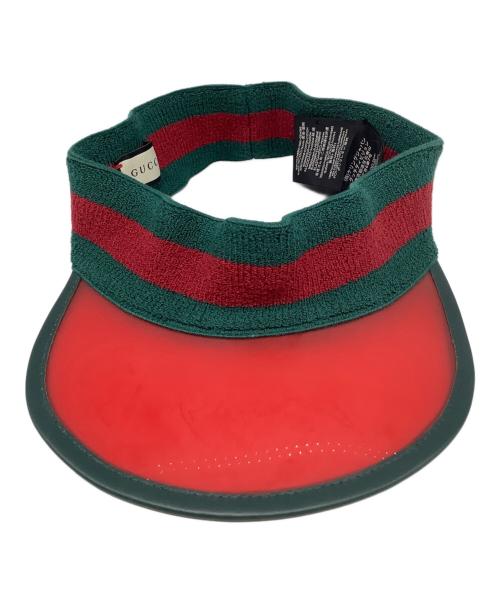 GUCCI（グッチ）GUCCI (グッチ) シェリーライン レッド サイズ:S (57cm)の古着・服飾アイテム