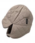 MONCLERモンクレール）の古着「キルティングフライトキャップ」｜ベージュ