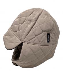 MONCLER（モンクレール）の古着「キルティングフライトキャップ」｜ベージュ