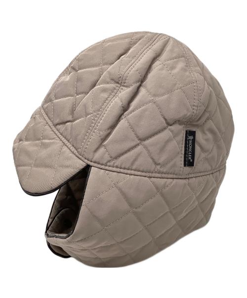 MONCLER（モンクレール）MONCLER (モンクレール) キルティングフライトキャップ ベージュ サイズ:Mの古着・服飾アイテム