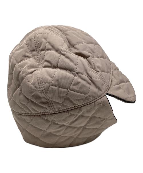 MONCLER（モンクレール）MONCLER (モンクレール) キルティングフライトキャップ ベージュ サイズ:Mの古着・服飾アイテム