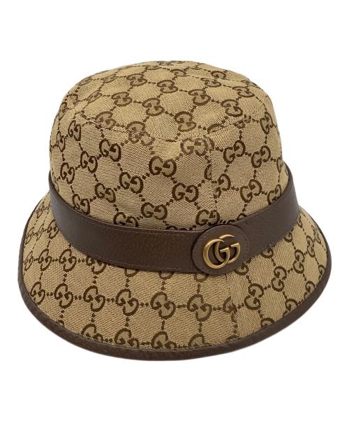GUCCI（グッチ）GUCCI (グッチ) GG フェドラハット ベージュ サイズ:Mの古着・服飾アイテム