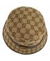 中古・古着 GUCCI (グッチ) GG フェドラハット ベージュ サイズ:M：23000円
