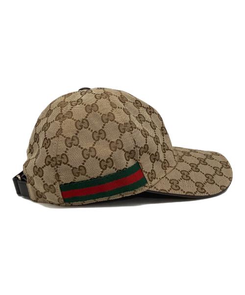 GUCCI（グッチ）GUCCI (グッチ) GG キャップ ベージュ サイズ:M （58）の古着・服飾アイテム