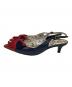 GUCCI (グッチ) リボンパンプス ネイビー サイズ:361/2：12000円