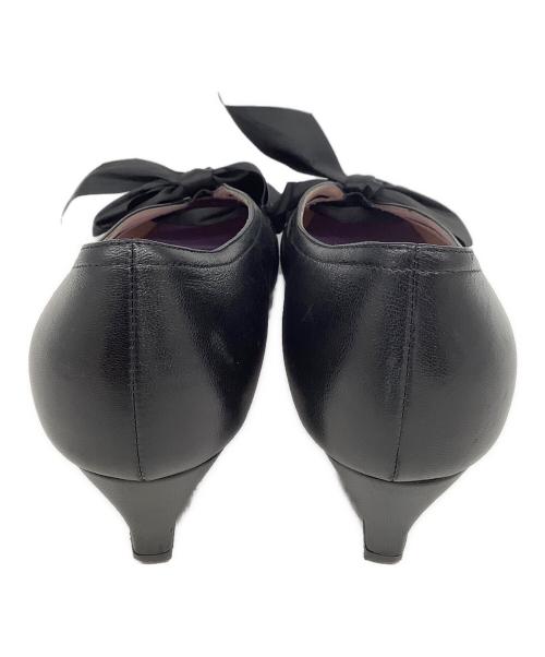 GUCCI（グッチ）GUCCI (グッチ) リボンパンプス ブラック サイズ:361/2の古着・服飾アイテム