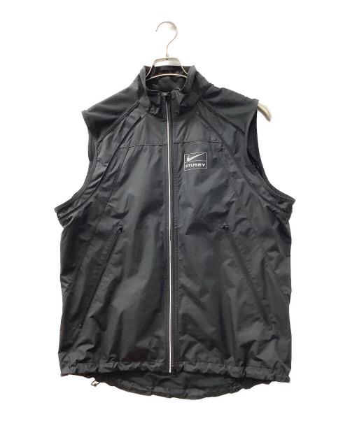 NIKE×STUSSY（ナイキ×ステューシー）NIKE×STUSSY (ナイキ×ステューシー) ナイロンジャケット ブラック サイズ:Mの古着・服飾アイテム