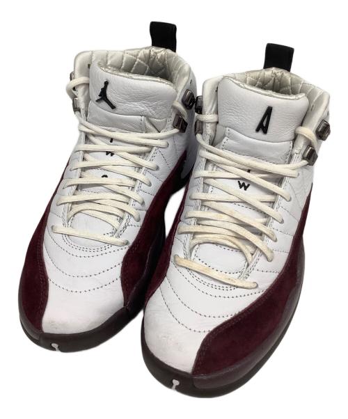 NIKE（ナイキ）NIKE (ナイキ) A Ma Maniere (ア・マ・マニエール) AIR JORDAN12（エアジョーダン） ホワイト×レッド サイズ:US6.5の古着・服飾アイテム