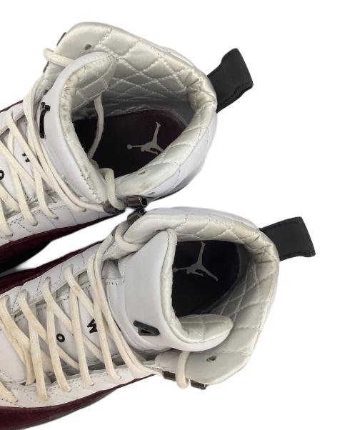 NIKE（ナイキ）NIKE (ナイキ) A Ma Maniere (ア・マ・マニエール) AIR JORDAN12（エアジョーダン） ホワイト×レッド サイズ:US6.5の古着・服飾アイテム