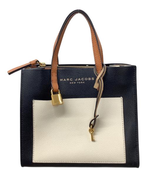 MARC JACOBS（マークジェイコブス）MARC JACOBS (マークジェイコブス) 2WAYショルダーバッグ ホワイト×ブラックの古着・服飾アイテム