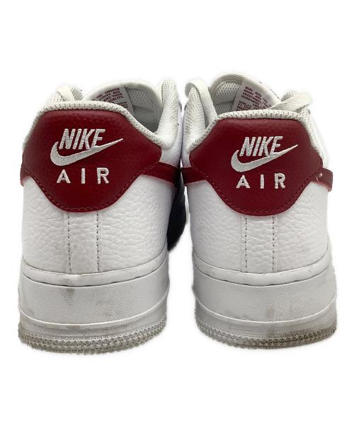 NIKE（ナイキ）NIKE (ナイキ) AIR FORCE 1 '07(エアフォース1） ホワイト×レッド サイズ:US9.5の古着・服飾アイテム