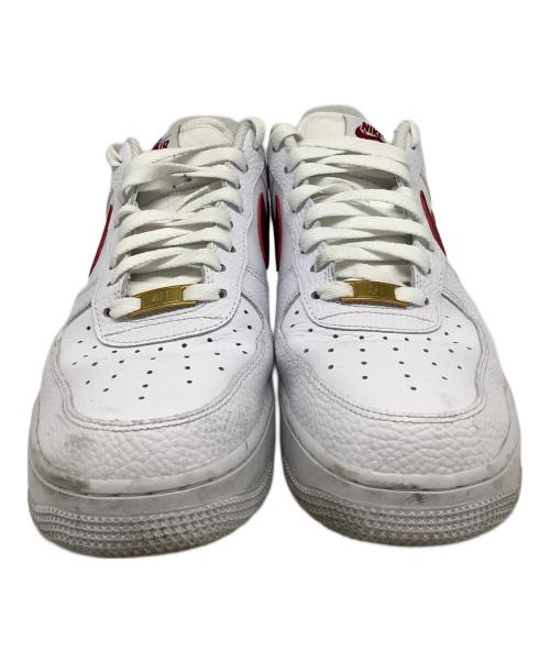 NIKE（ナイキ）NIKE (ナイキ) AIR FORCE 1 '07(エアフォース1） ホワイト×レッド サイズ:US9.5の古着・服飾アイテム