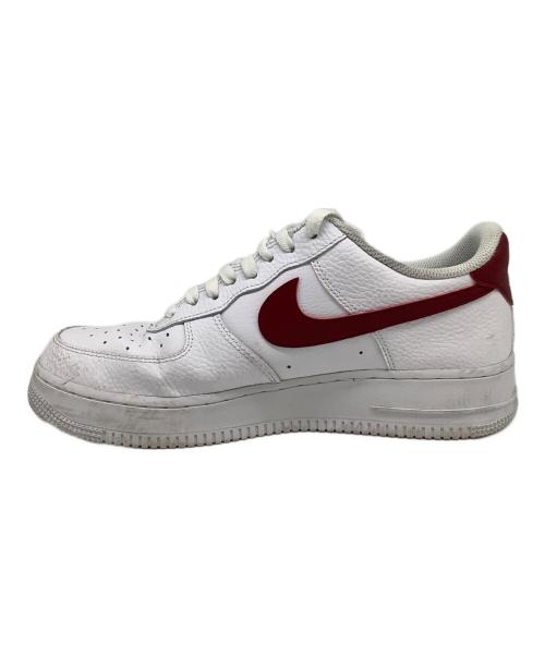 NIKE（ナイキ）NIKE (ナイキ) AIR FORCE 1 '07(エアフォース1） ホワイト×レッド サイズ:US9.5の古着・服飾アイテム