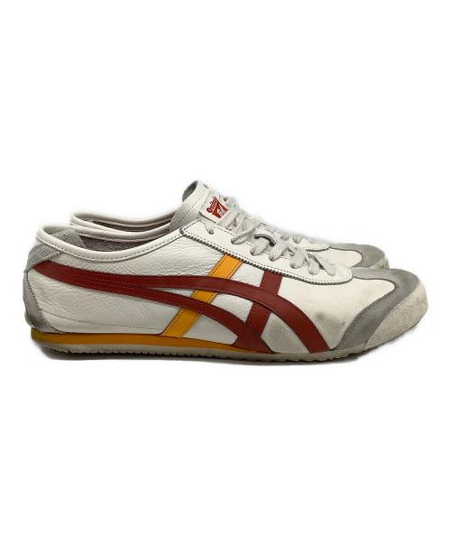 Onitsuka Tiger（オニツカタイガー）Onitsuka Tiger (オニツカタイガー) MEXICO'66 ホワイト×レッド×オレンジ サイズ:US91/2の古着・服飾アイテム