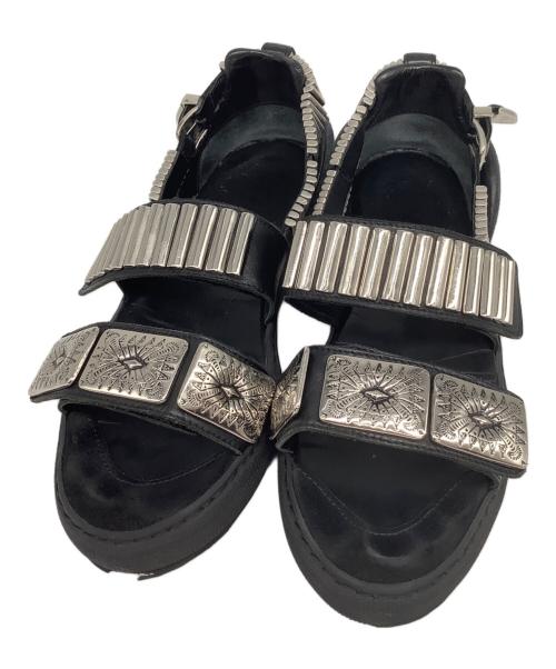 TOGA PULLA（トーガ プルラ）TOGA PULLA (トーガ プルラ) サンダル ブラック サイズ:38の古着・服飾アイテム