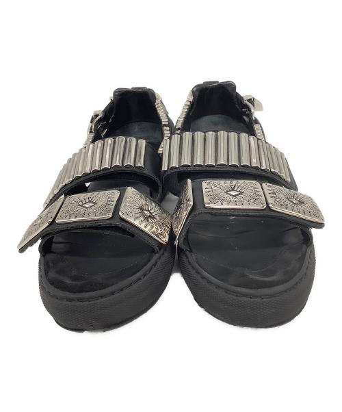 TOGA PULLA（トーガ プルラ）TOGA PULLA (トーガ プルラ) サンダル ブラック サイズ:38の古着・服飾アイテム